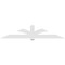 Ekena Millwork Redmond Architectural Grade PVC Gable Bracket, 108"W x 22 1/2"H x 6"D x 6"F, 5/12 Pitch GBP108X23X0606RED00 - alternate 3